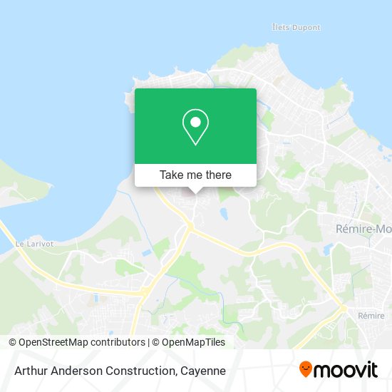 Arthur Anderson Construction map