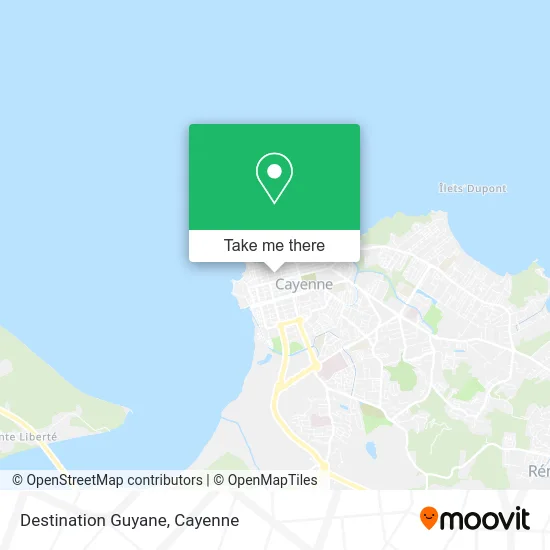 Destination Guyane map