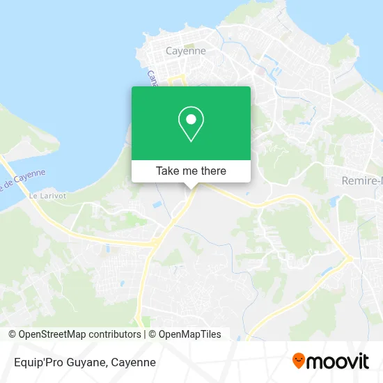 Equip'Pro Guyane map
