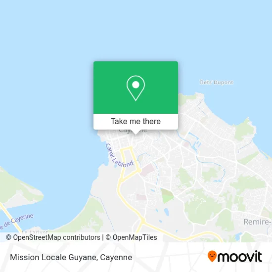 Mission Locale Guyane map