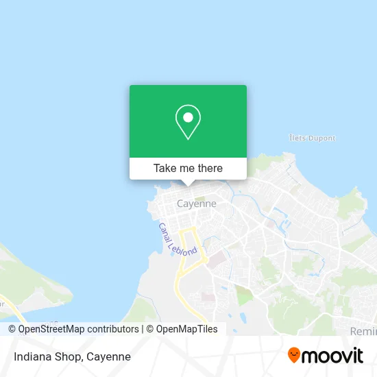 Indiana Shop map