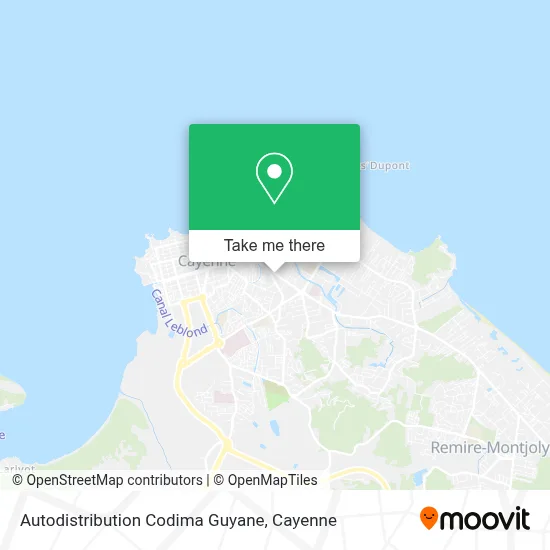 Autodistribution Codima Guyane map
