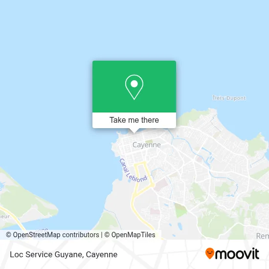 Loc Service Guyane map