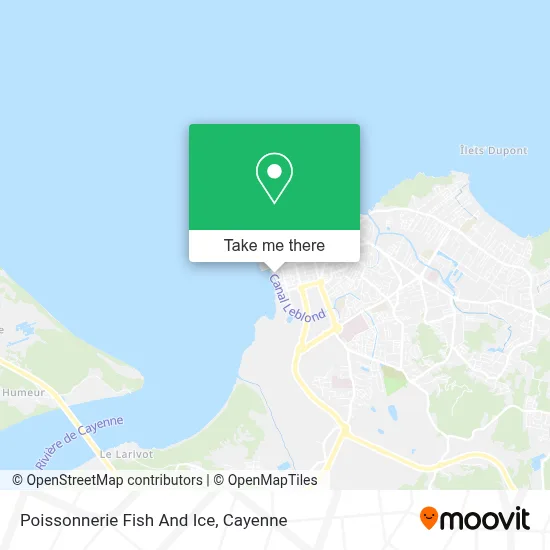 Poissonnerie Fish And Ice map