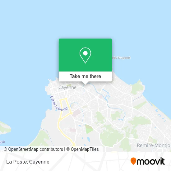 La Poste map
