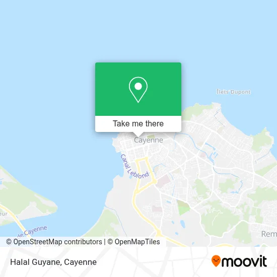 Halal Guyane map