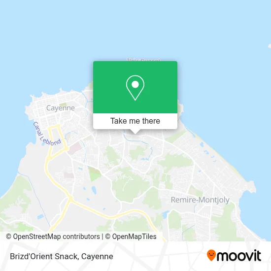 Brizd'Orient Snack map