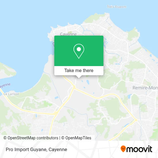 Pro Import Guyane map