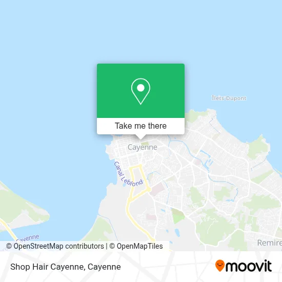 Shop Hair Cayenne map