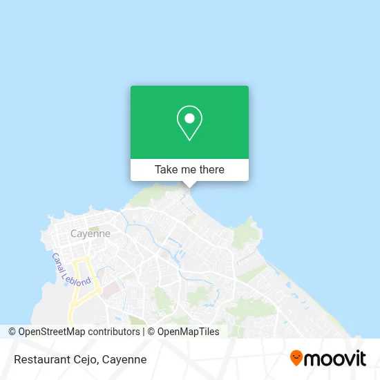 Restaurant Cejo map