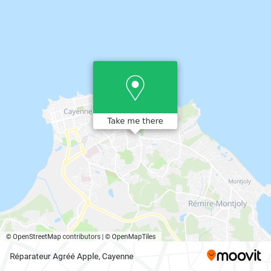 Réparateur Agréé Apple map