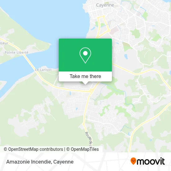 Amazonie Incendie map