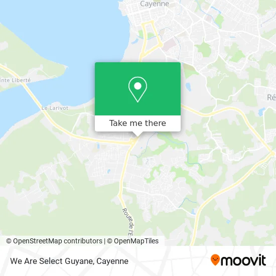 We Are Select Guyane map