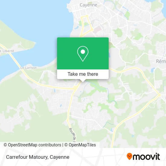 Carrefour Matoury map