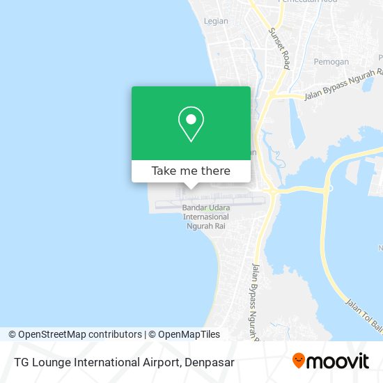 TG Lounge International Airport map