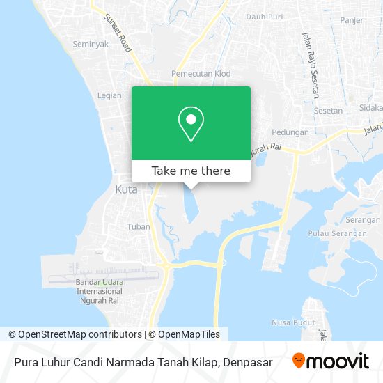 Pura Luhur Candi Narmada Tanah Kilap map