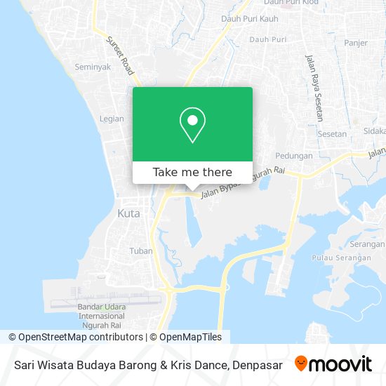Sari Wisata Budaya Barong & Kris Dance map