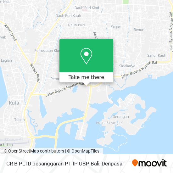 CR B PLTD pesanggaran PT IP UBP Bali map