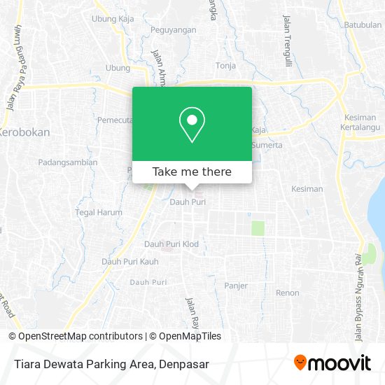 Tiara Dewata Parking Area map