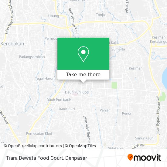 Tiara Dewata Food Court map