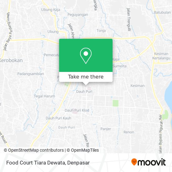 Food Court Tiara Dewata map
