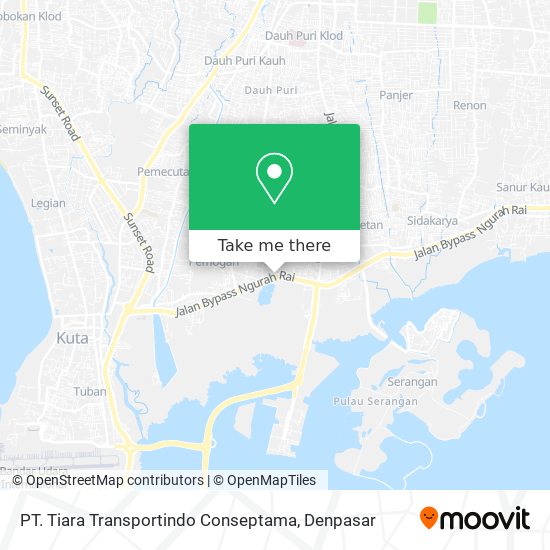 PT. Tiara Transportindo Conseptama map
