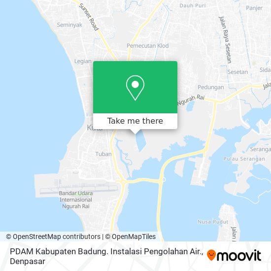 PDAM Kabupaten Badung. Instalasi Pengolahan Air. map