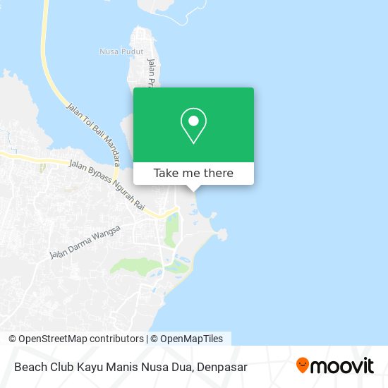 Beach Club Kayu Manis Nusa Dua map