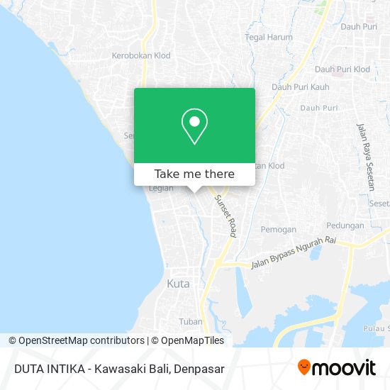 DUTA INTIKA - Kawasaki Bali map
