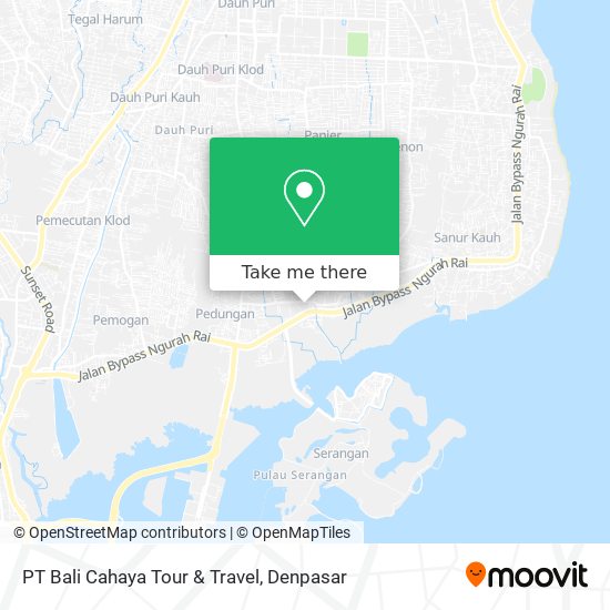 PT Bali Cahaya Tour & Travel map