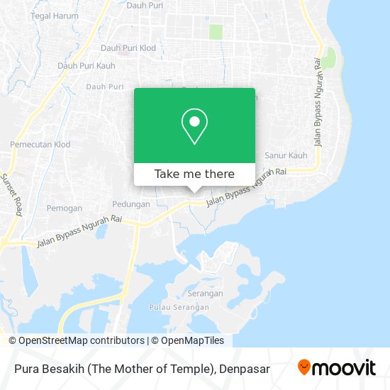 Pura Besakih (The Mother of Temple) map