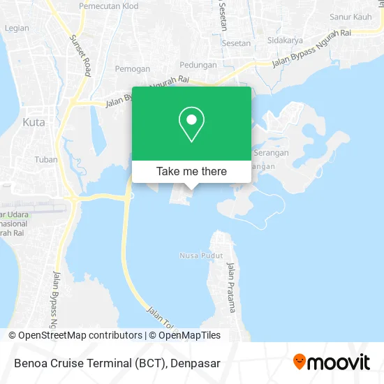 Benoa Cruise Terminal (BCT) map