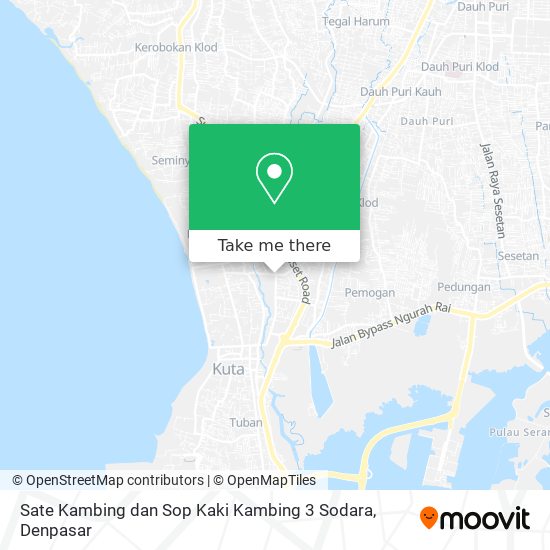 Sate Kambing dan Sop Kaki Kambing 3 Sodara map