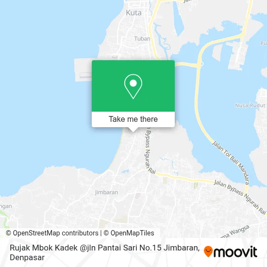 Rujak Mbok Kadek @jln Pantai Sari No.15 Jimbaran map