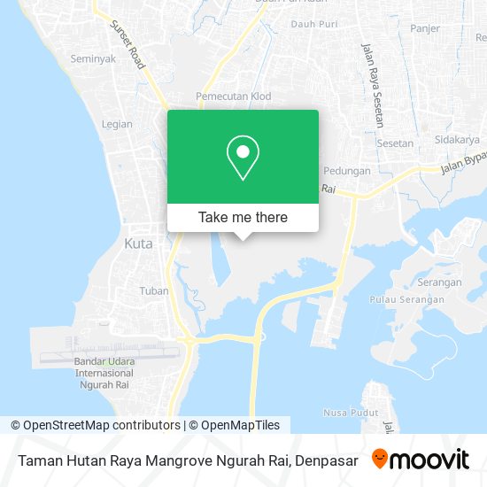 Taman Hutan Raya Mangrove Ngurah Rai map