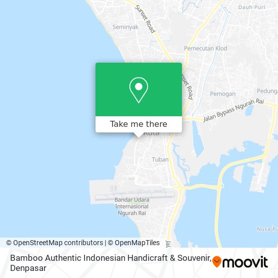 Bamboo Authentic Indonesian Handicraft & Souvenir map