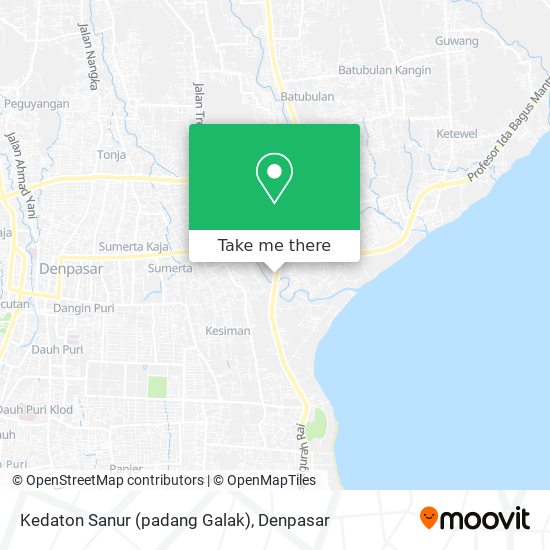 Kedaton Sanur (padang Galak) map
