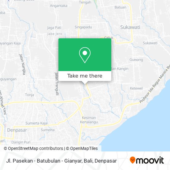 Jl. Pasekan - Batubulan - Gianyar, Bali map