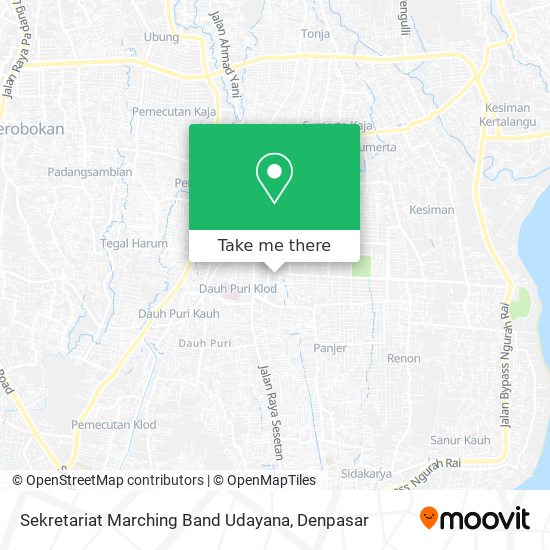 Sekretariat Marching Band Udayana map