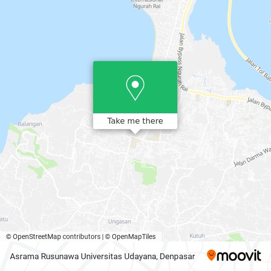 Asrama Rusunawa Universitas Udayana map