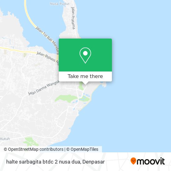 halte sarbagita btdc 2 nusa dua map