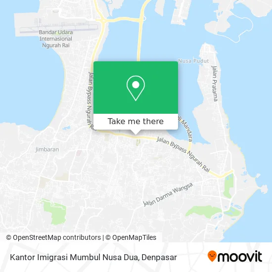 Kantor Imigrasi Mumbul Nusa Dua map