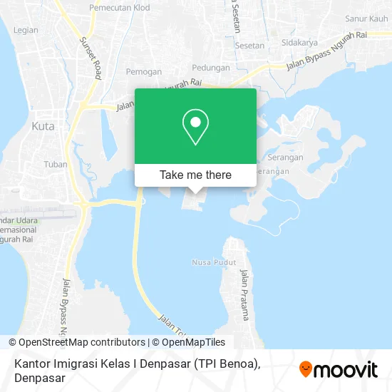 Kantor Imigrasi Kelas I Denpasar (TPI Benoa) map