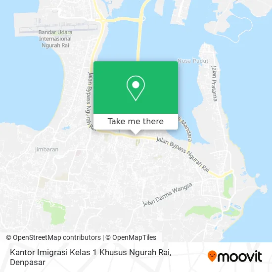 Kantor Imigrasi Kelas 1 Khusus Ngurah Rai map