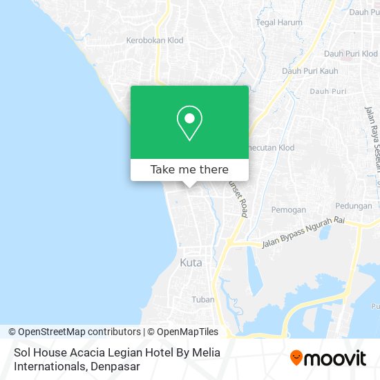 Sol House Acacia Legian Hotel By Melia Internationals map