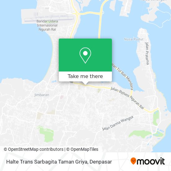 Halte Trans Sarbagita Taman Griya map