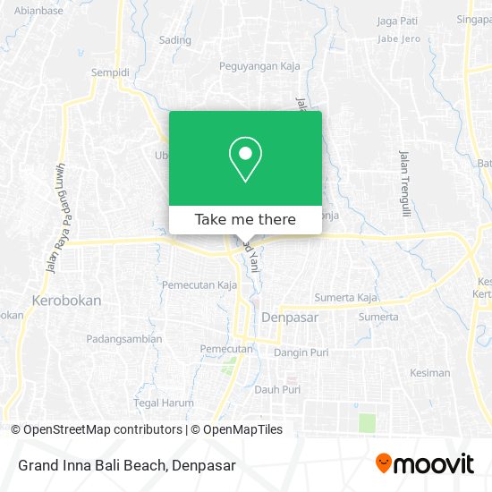 Grand Inna Bali Beach map