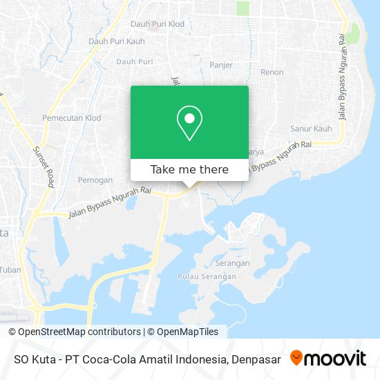 SO Kuta - PT Coca-Cola Amatil Indonesia map