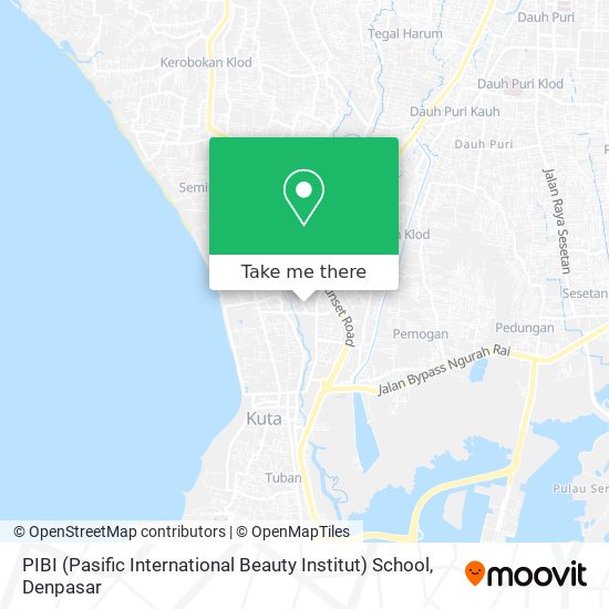 PIBI (Pasific International Beauty Institut) School map