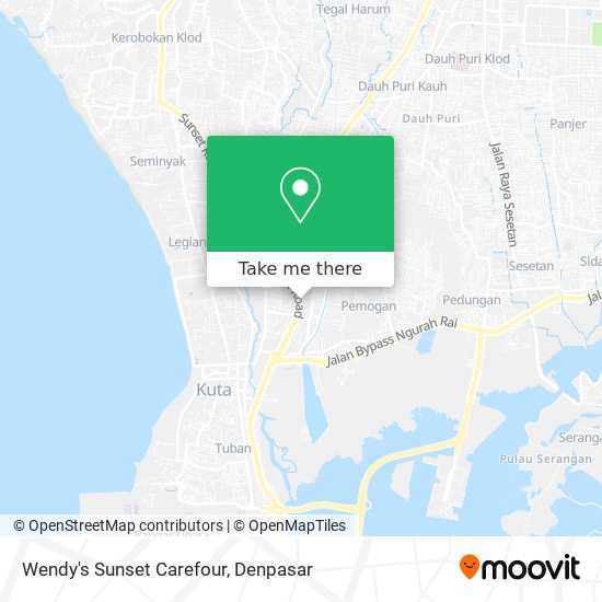 Wendy's Sunset Carefour map